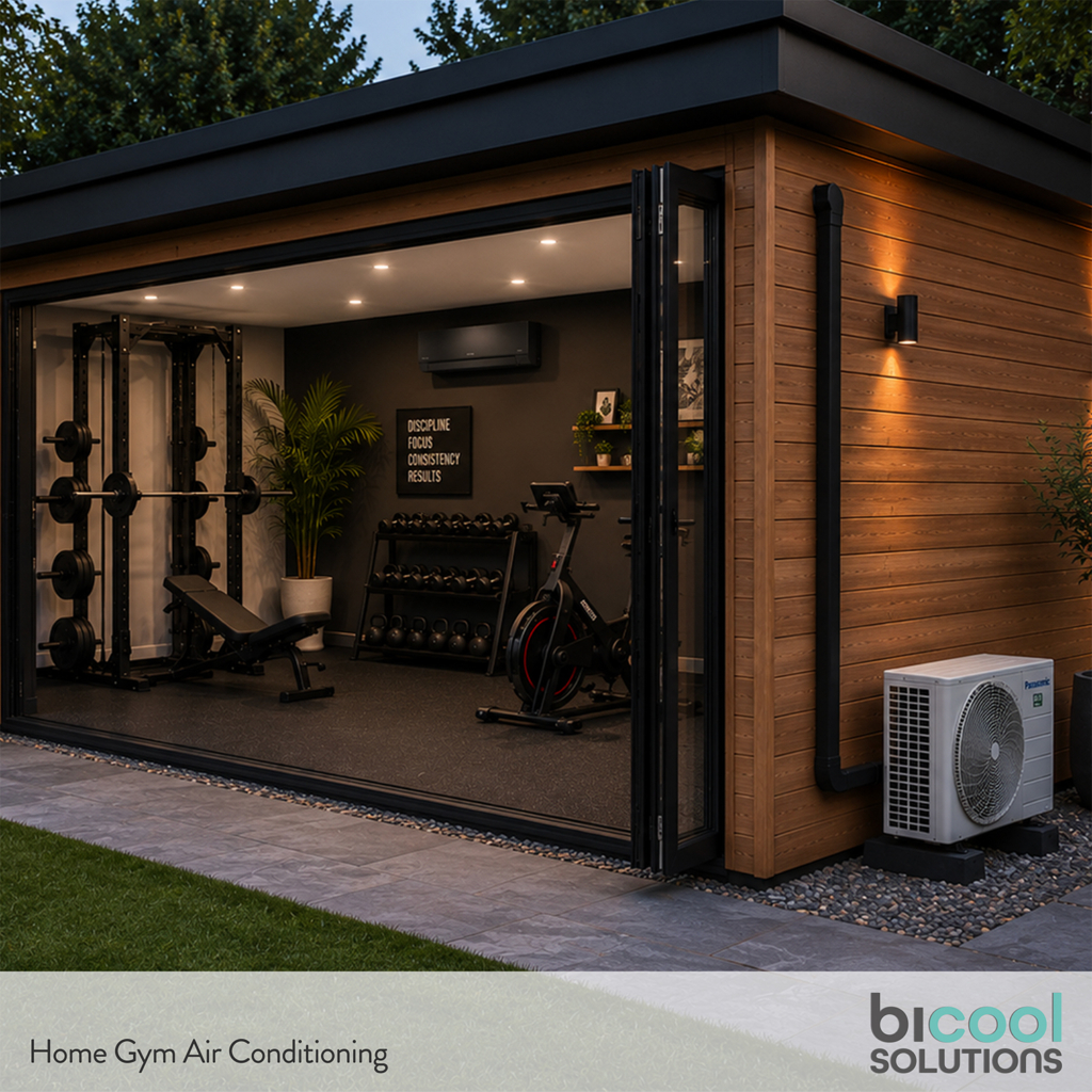 GARDEN ROOM HOME GYM AC INSTALLATION
