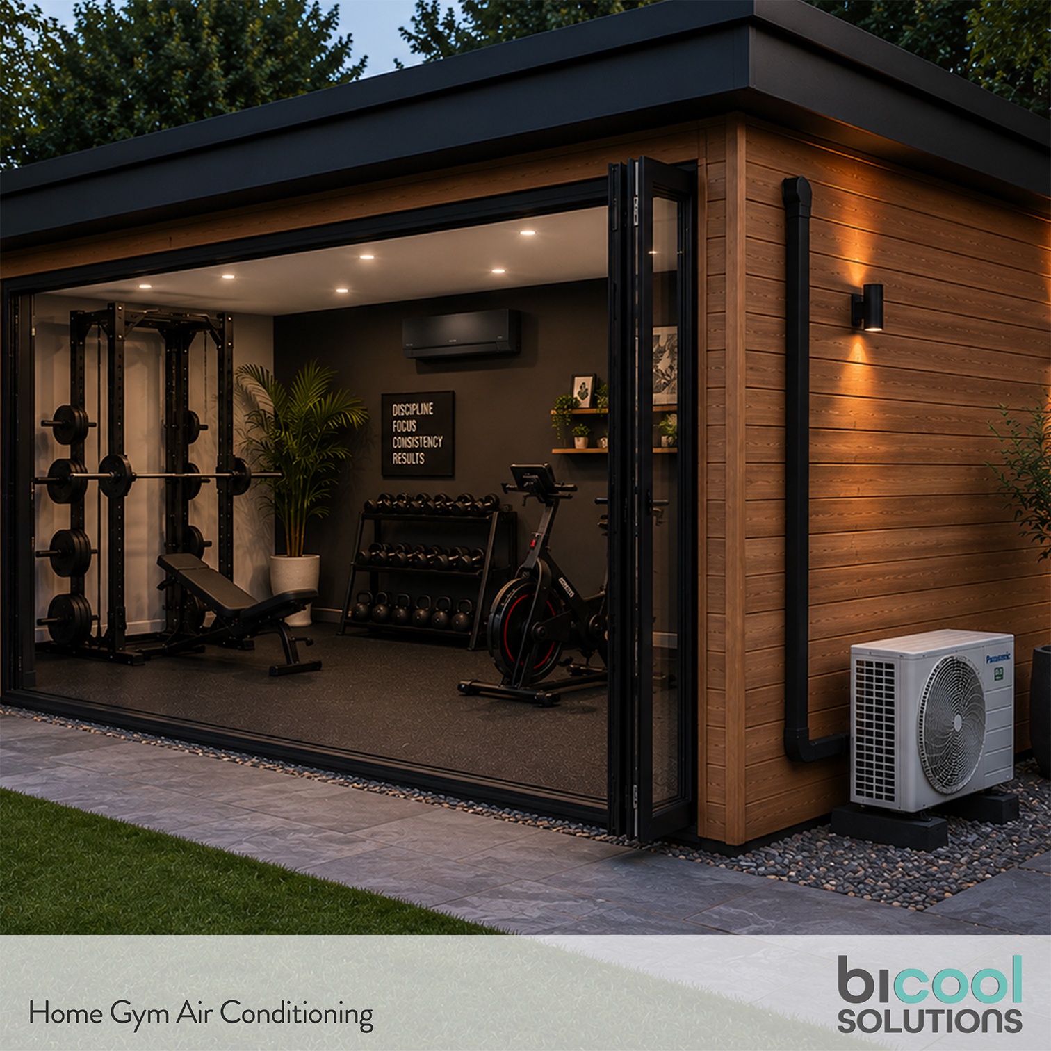 HOME-GYM-GARDEN-TELFORD GARDEN ROOM HOME GYM AC INSTALLATION